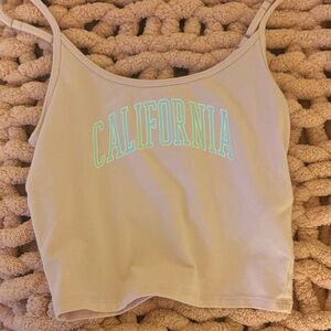 Hollister Light Tan California Tank